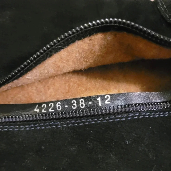 ANNA CORI Crosta Negru black suede over the knee designer luxury boots Wmn's 7.5 - Picture 9 of 16